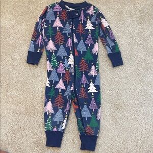 Colorful Tree Print Baby Onesie